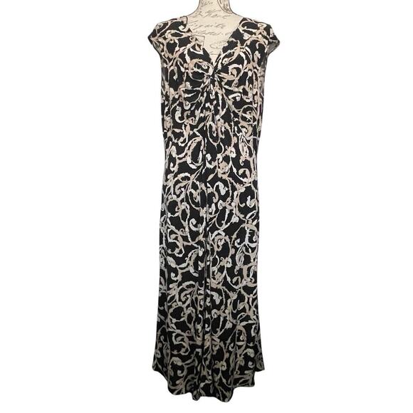 Dress Barn Sleeveless Dress Multicolor Sleeveless Flowy Whimsigoth Artsy 14W - Picture 1 of 8